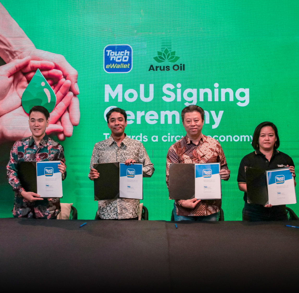 TNG eWallet and Arus Oil partner to power Malaysia’s circular economy for a sustainable future