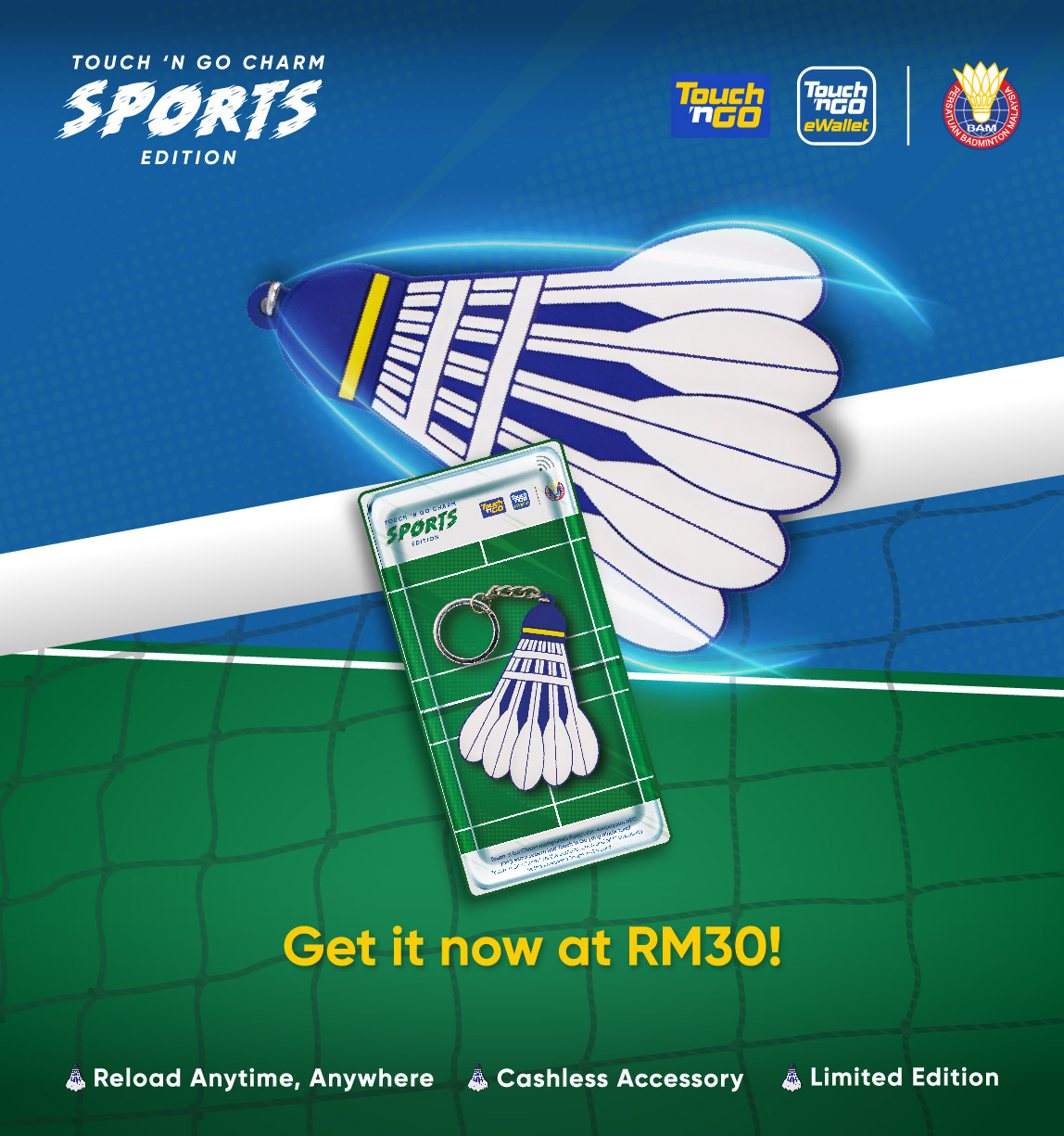 Touch 'n Go Launches its first Sports Edition Charm in Collaboration with the Badminton Association of Malaysia