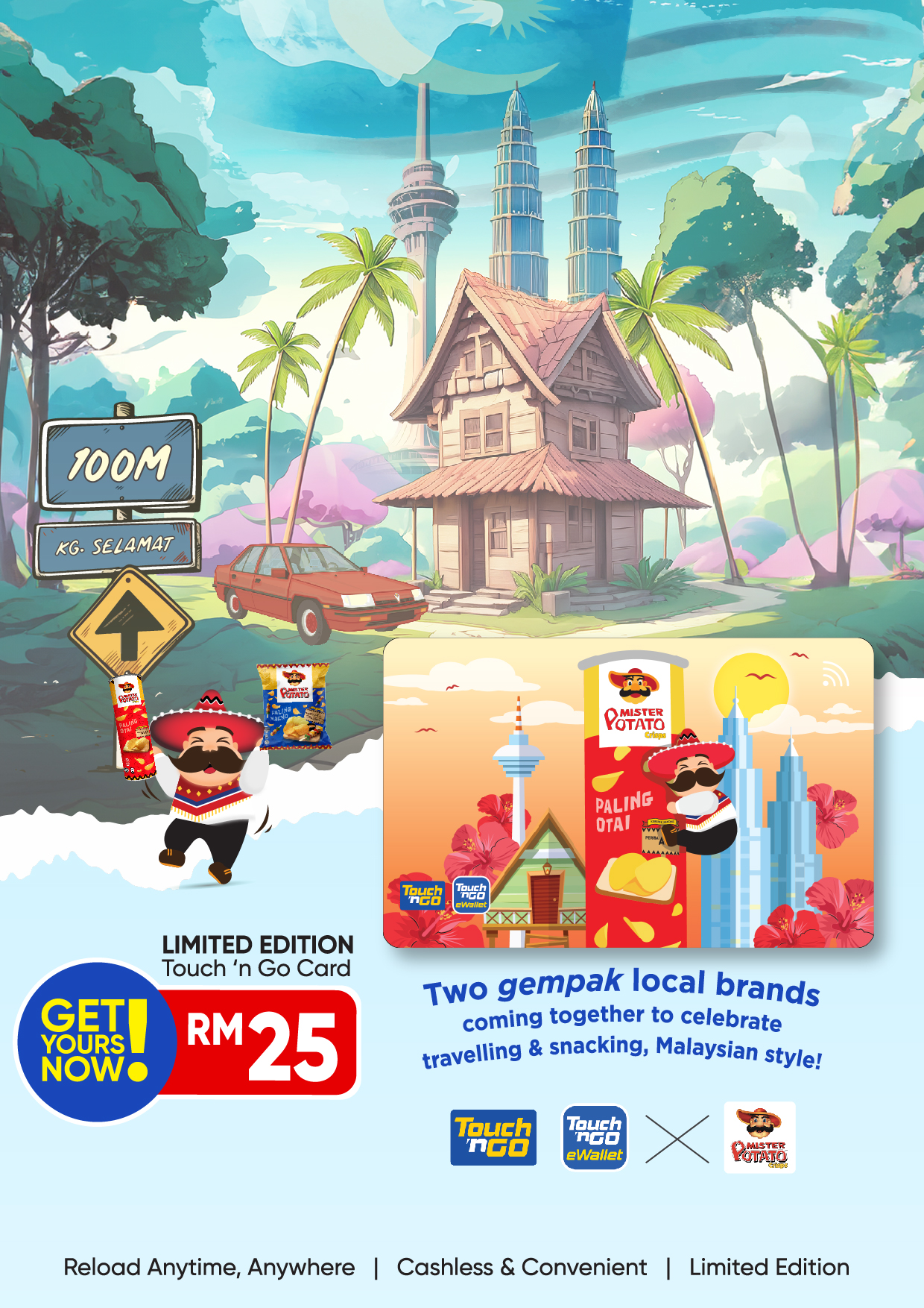 Celebrate Malaysian Heritage with the New Touch ‘n Go x Mister Potato Limited-Edition Card