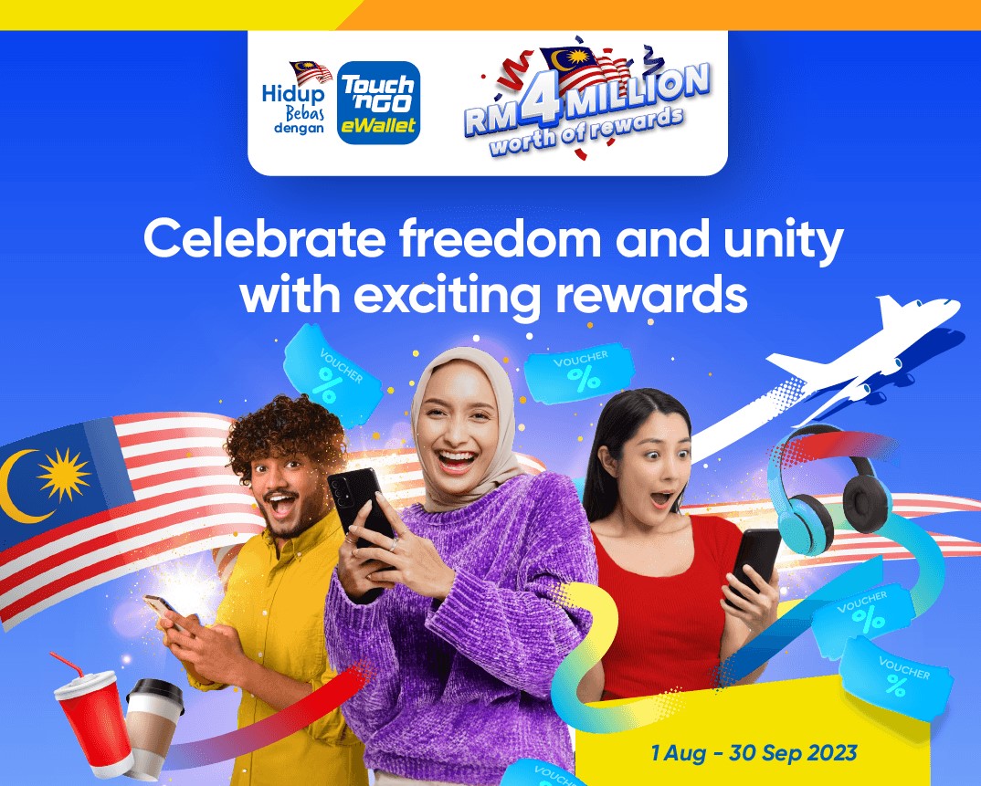 Celebrate Merdeka and Malaysia Day with Up to RM4 Million Worth of Rewards on Touch ‘n Go eWallet