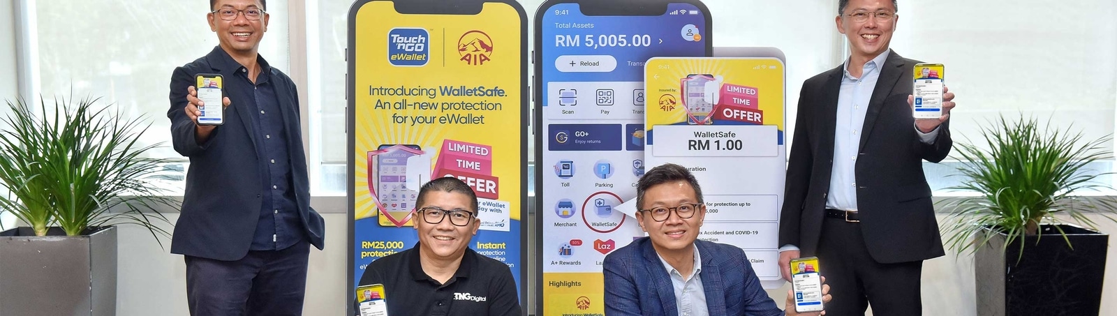 Touch ‘n Go eWallet and AIA Malaysia Introduce WalletSafe at just RM1