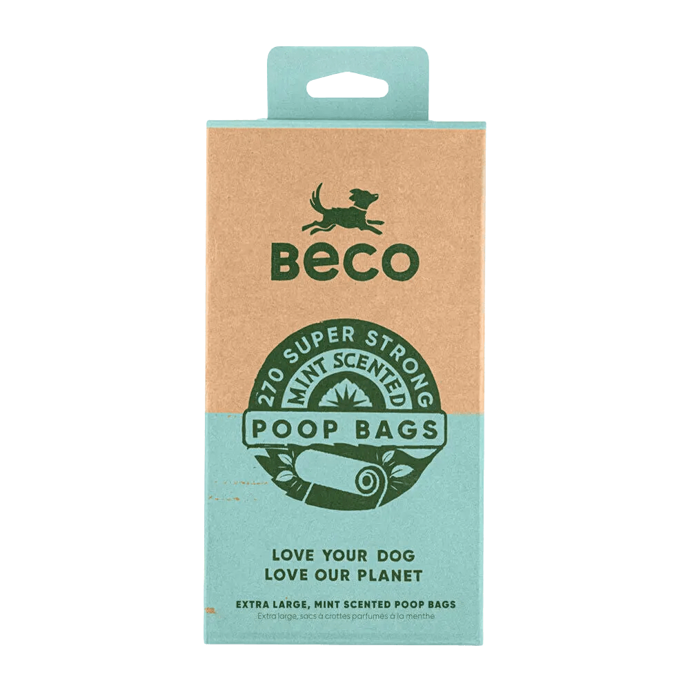 Beco Poop Bags Mint Scented - Big Strong and Leakproof