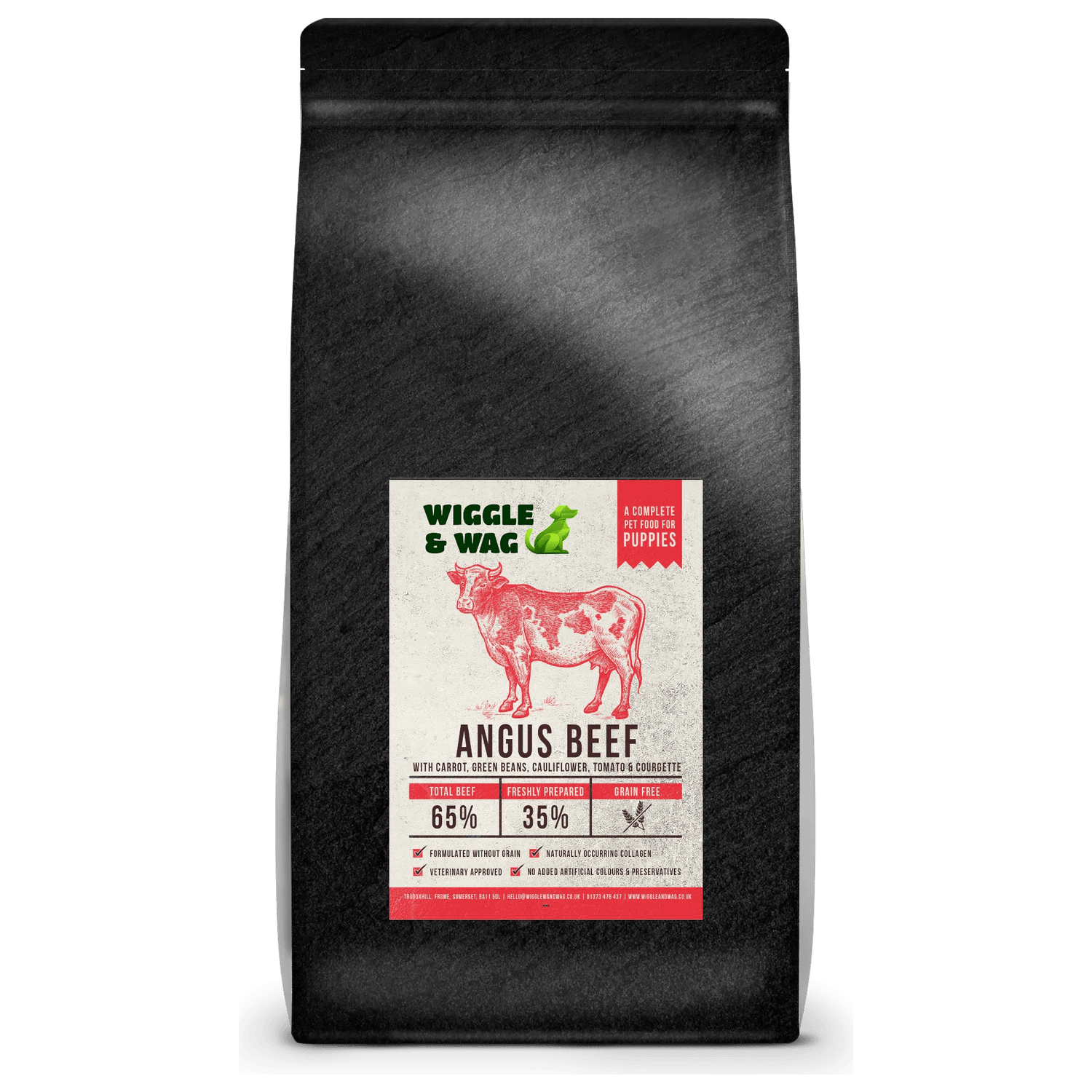 Simply Nourished Puppy Angus Beef – Grain Free 65% Superfood Blend