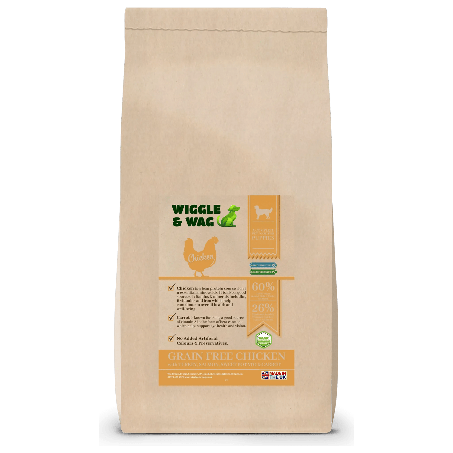 Wiggle & Wag Grain Free Puppy Food