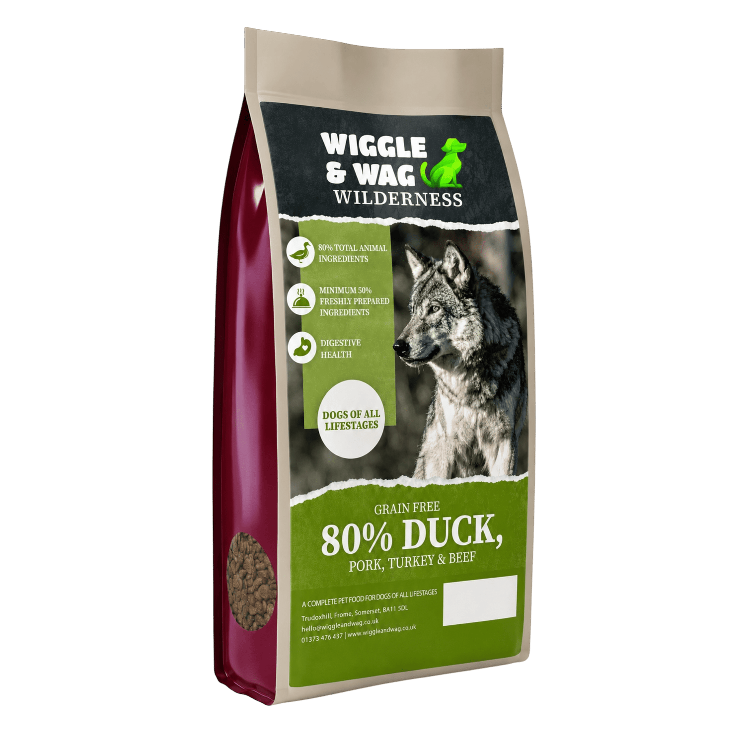 Wilderness 80 Grain Free 80% Duck, Pork, Turkey & Beef